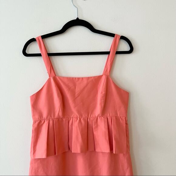 J. Crew Peplum Party Dress in Classic Faille Coral - Picture 4 of 7